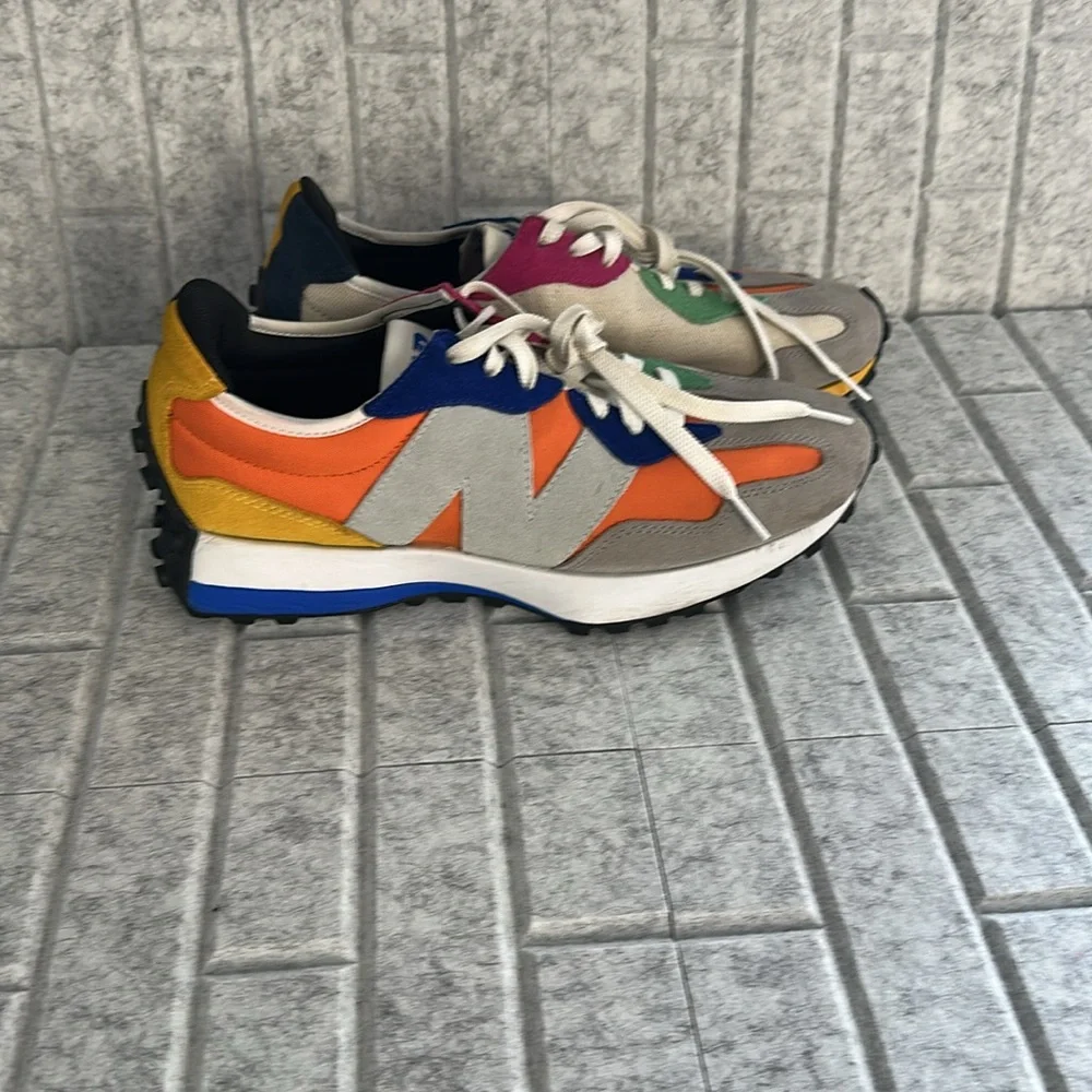 New Balance Colorful Multicolor Sneakers Size 10 The Intelligent Choice 327 - Picture 6 of 15